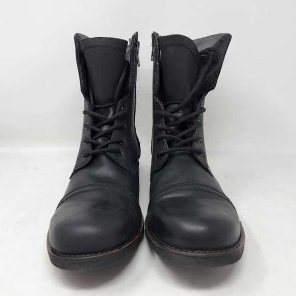 New Men's 13 Steve Madden Troopah-c distressed combat boots in black - Picture 7 of 11